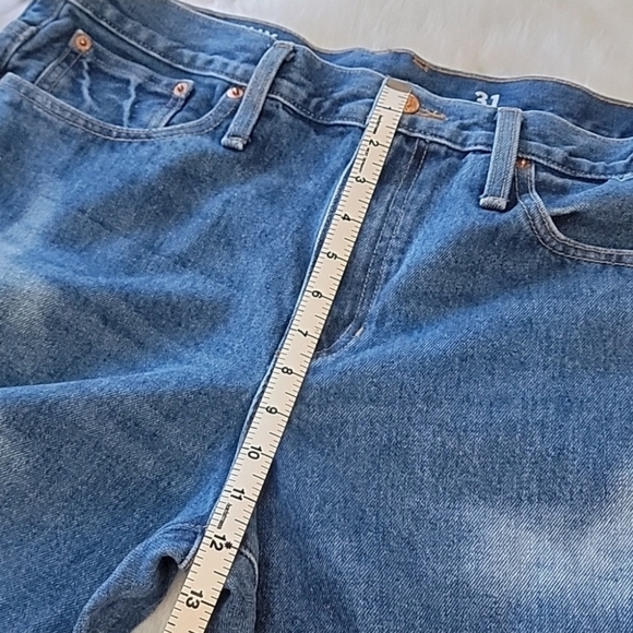 J.CREW Slouchy Boyfriend Barn Wash Medium Wash Distressed 100% Cotton Jeans 31 - Picture 5 of 7